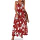 thumbnail image 1 of Vestido sin mangas con estampado de flores de cerezo rojo y blanco, elegante vestido africano para mujer, vestido de vendaje, vestido de mujer, 1 of 7