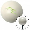 thumbnail image 1 of Green Dragon Symbol Ivory Shift Knob with M16 x 1.5 Insert Shifter Auto Manual Brody, 1 of 1