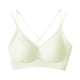 thumbnail image 1 of Sujetador para mujer, ropa interior para mujer, ligero, suave, con tiras de gelatina, soporte cómodo. Verde, 1 of 9