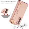 thumbnail image 2 of for Samsung Galaxy S21 Plus Case with Wristband Kickstand Plating Case Cover Slim Glossy Bling Phone Case Soft TPU Shockproof Bumper Case Luxury Electroplated Case,Pink, 2 of 12
