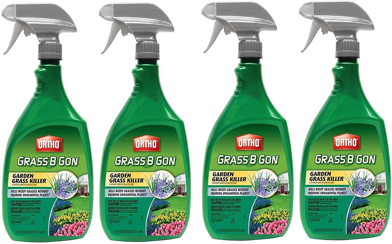 Ortho 0438580 Grass B Gon Garden Grass Killer Ready To Use 24 Ounce 4 Pack Walmart Com