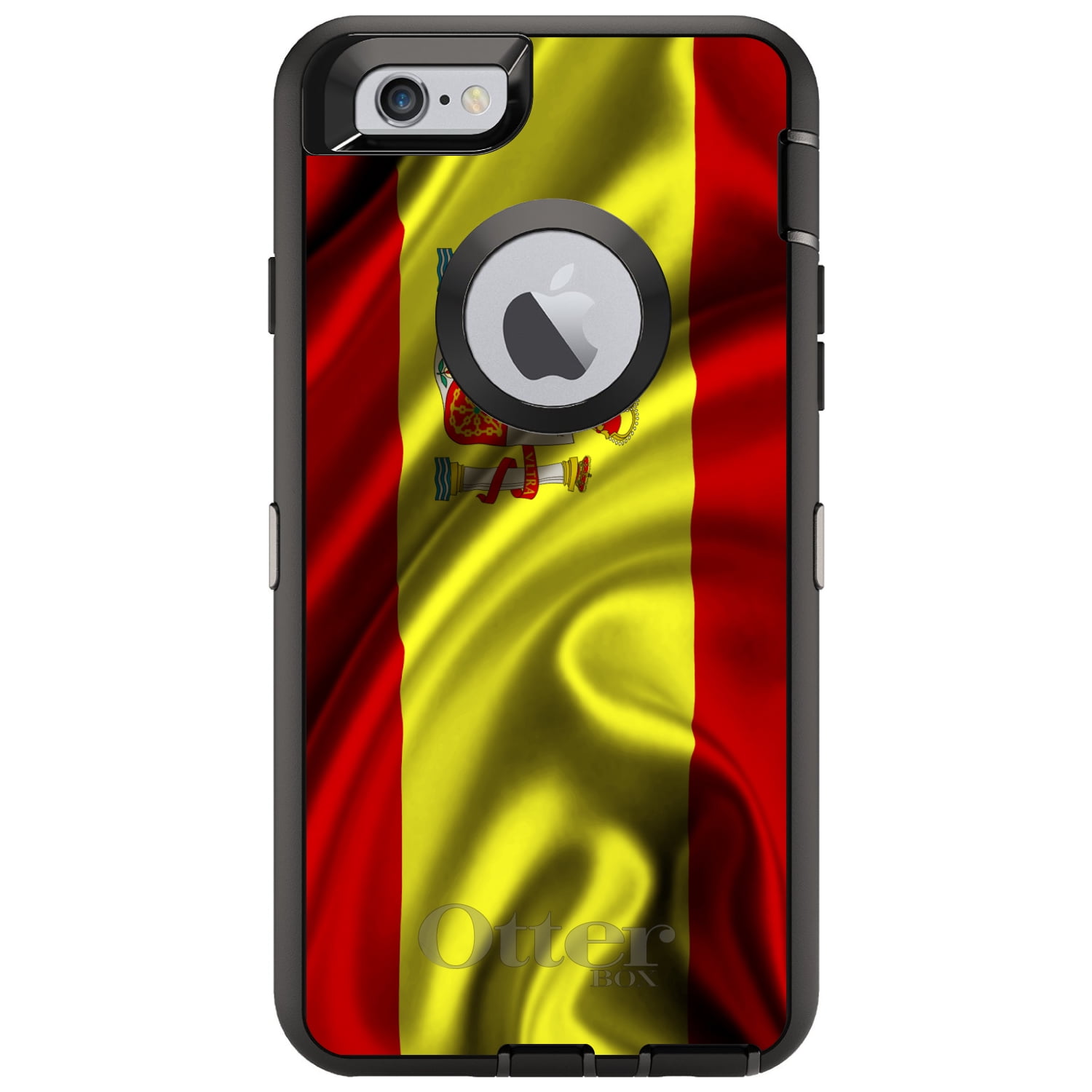 CUSTOM Black OtterBox Defender Series Case for Apple iPhone 6 6S (4.7"...