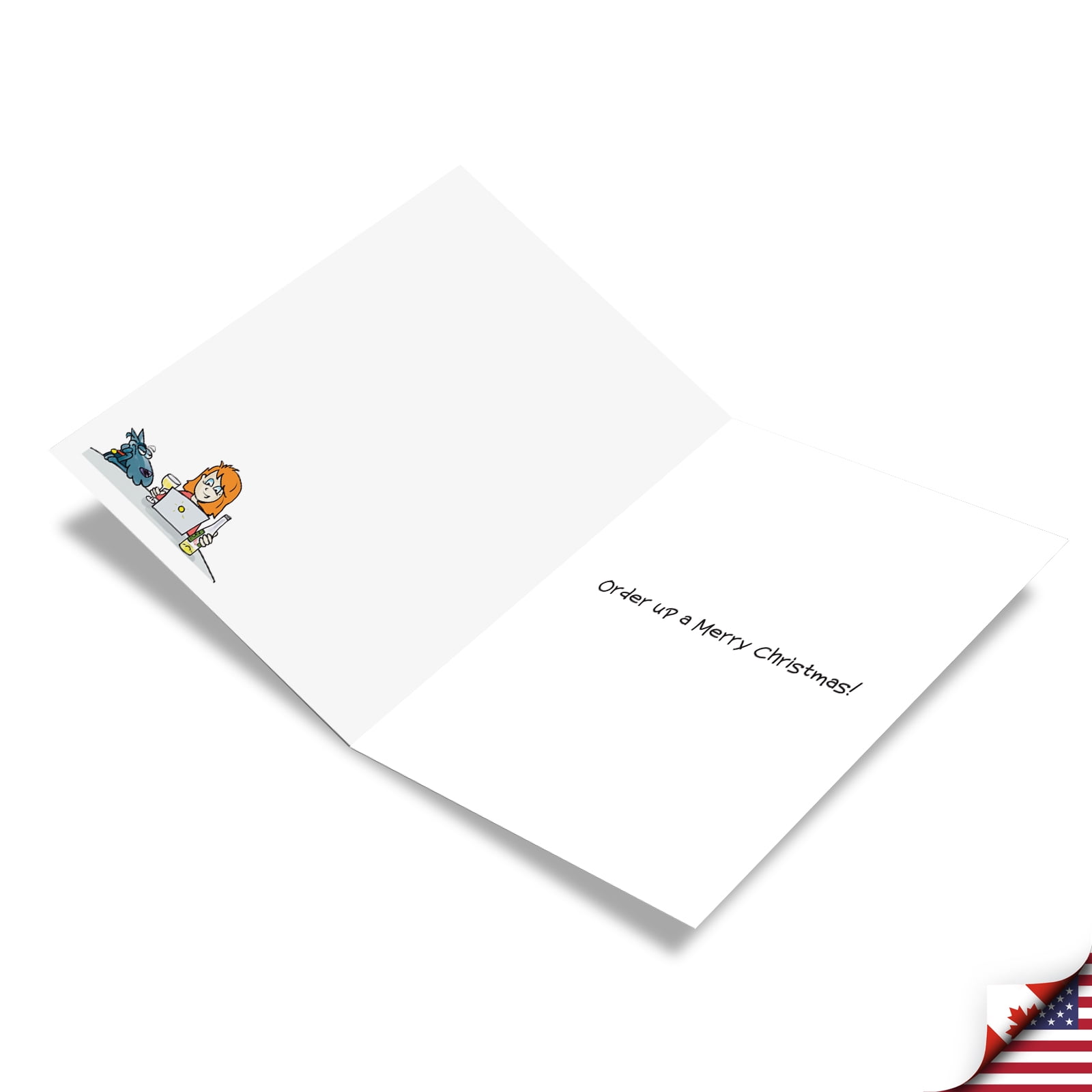 Pack of 12 Merry Christmas Cards Funny (1 Design, 12 Cards) - Wine And Prime C9472XSG-B12x1