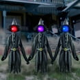 thumbnail image 3 of REK Halloween Decoration Voice Controlled Sensor Light Emitting Sound 3 People Holding Hands Witch Layout Props Suitable For Indoor And Outdoor Decoration, 3 of 5