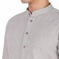 thumbnail image 4 of SKAVIJ Men's Cotton Long Sleeve Casual Henley Shirt Mandarin Collar Summer Beach Hippie T-Shirt Vacation Tops with Pocket, 4 of 6