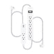thumbnail image 2 of Paquete combinado Power Strip GE de 8 salidas, 2 cables USB-C 245J de 0,6 m, 2 of 7