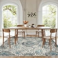 thumbnail image 6 of JOLUSERE Boho Area Rugs, 2'x3' Machine Washable Non-Slip Indoor Rug for Living Room Bedroom, Blue-Gray, 6 of 12