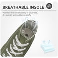 thumbnail image 5 of Platform Canvas Sneakers&nbsp;for Womens mens Fashion High Top Canvas Platform Shoes Casual Lace-up Shoes&nbsp;Comfortable Lightweight Walking Shoes for Daily Work, 5 of 6