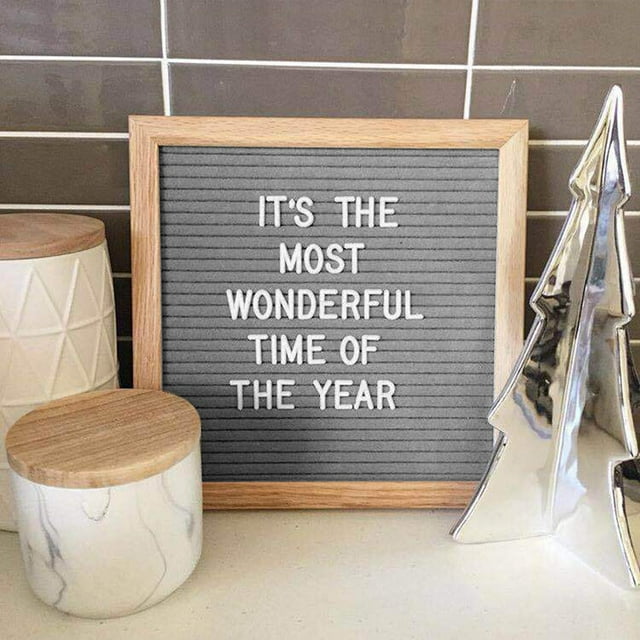 Dioche Letter Board, Felt Board, Wood For Classrooms Offices Homes Boutiques