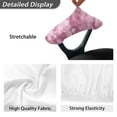 thumbnail image 4 of SCRAWLGOD Tie-Dye Pink Anti-Dust Office Chair Armrest Covers Stretch Comfy Gaming Chair Arm Rest Slipcovers Breathable Computer Chair Arm Protector, 2 Pieces Set, 4 of 6