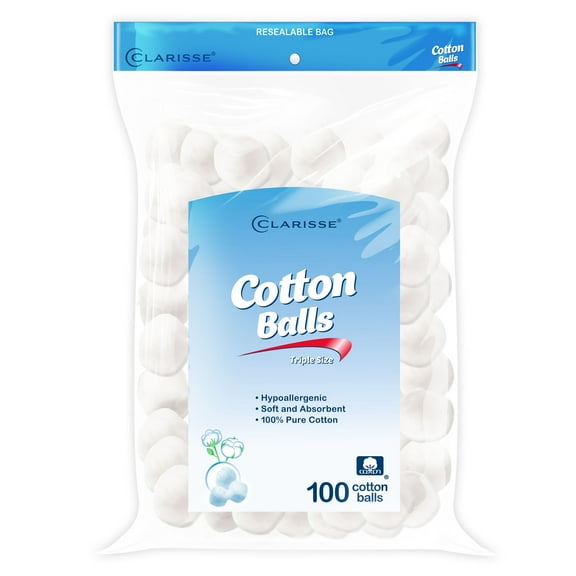 Clarisse - Cotton Balls - Triple - 100 ct.