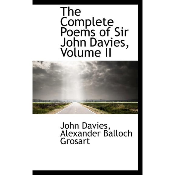 The Complete Poems of Sir John Davies, Volume II Hardcover