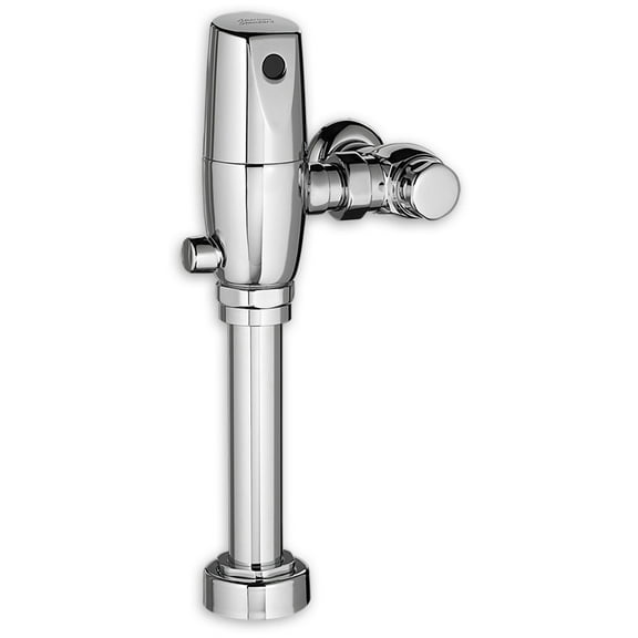 American Standard Selectronic Exposed Toilet Flush Valve, 1-1/2 In. Top Spud Bowls, Dc Powered, 1.28 Gpf, Polished Chrome