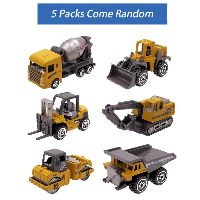 TOY Life 28 PCS Construction Toys Construction Cake Topper, Small  Construction Vehicles, Sandbox Toys for Boys, Small Construction Car Truck  Excavator