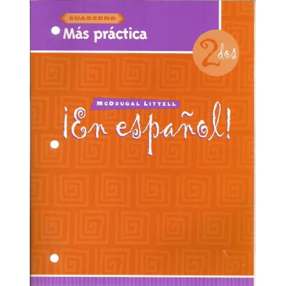 Pre-Owned En Espanol: Level 2 Mas Practica Cuaderno (Spanish Edition), 9780618304615, 0618304614, Paperback, Workbook edition