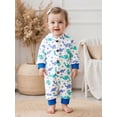 thumbnail image 5 of Miaouyo Infant Baby Boy Girl Winter Romper 0 3 6 9 12 Months Cute Animal Pattern Long Sleeve Hooded Warm Jumpsuit, 5 of 9