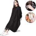 thumbnail image 3 of Water-repellent Hairdressing Cape Hairdressing Cape,fabric Capeblack -sy, 3 of 5