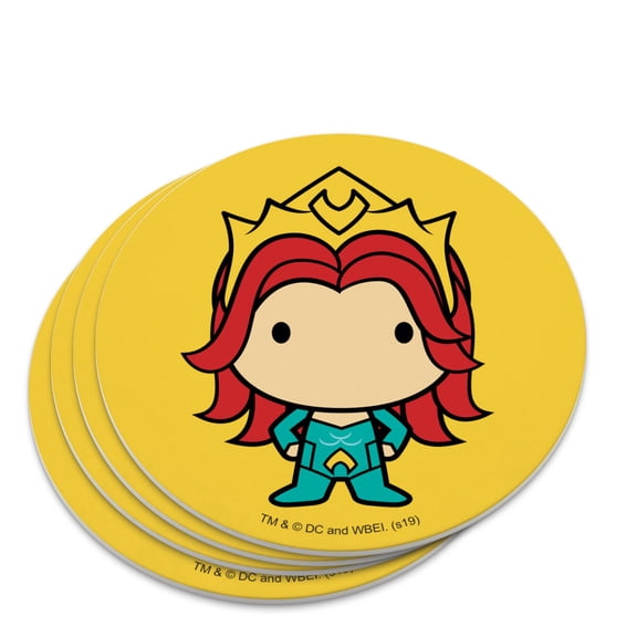 Aquaman Movie Mera Chibi Character Novelty Coaster Set