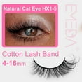 thumbnail image 2 of Faux Mink Lashes Fluffy Wispy Natural Look 14mm False Lashes Strip Clear Band 14 Pairs False Eyelashes 3D Full Dramatic Cat Eye Fake Eyelashes, 2 of 11