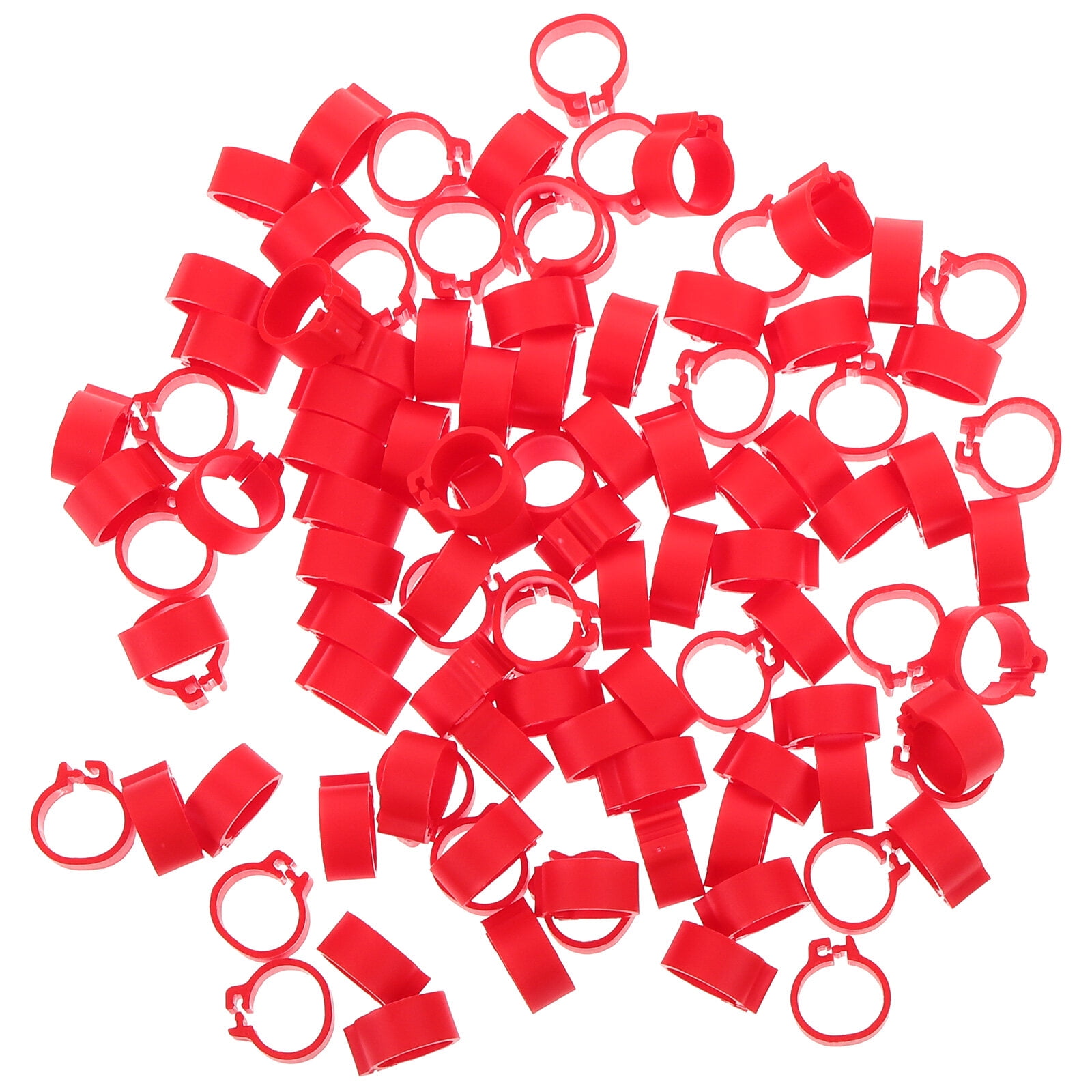 Homemaxs 100 Pcs Practical Pigeon Foot Rings Pigeon Leg Bands Rings