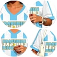 thumbnail image 4 of 2026 Argentine Soccer Jersey for Women, V-Neck Short Sleeve Game Day Argentine Soccer Shirt, Argentine Soccer Fan Jersey for Game Day Party Casual Summer Outfit (Sky Blue, XXL), 4 of 6