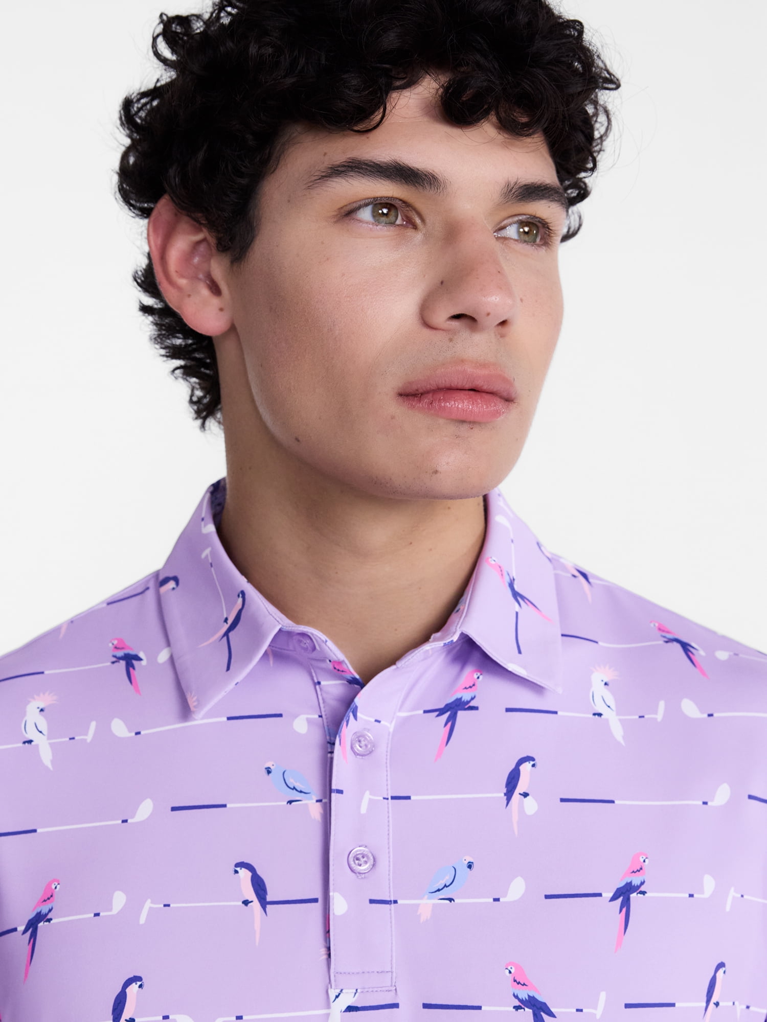 Birdie Bound Men's and Big Men's Breeze Polo Shirt, Sizes XS-4XLT