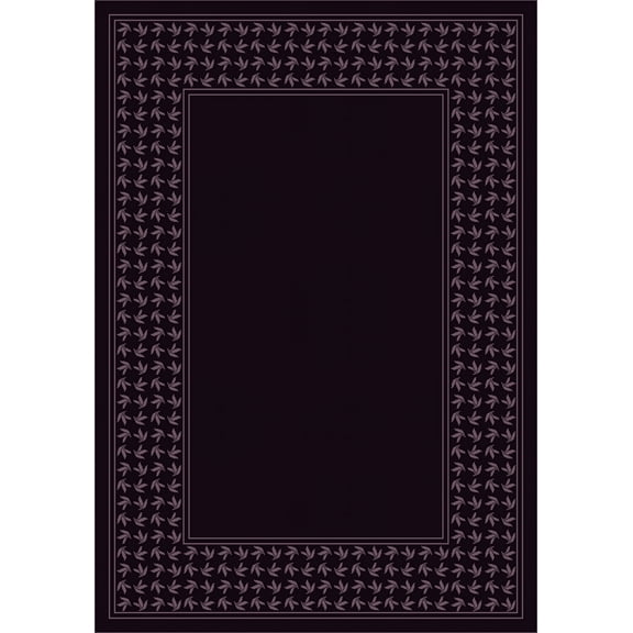 Milliken Design Center Area Rug WINDSWEPT ONYX Windswept Onyx Angled Petals 2' 4" x 23' 2" Runner