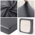 thumbnail image 6 of Stretch Waterproof PU Leather Sofa Seat - Grey_3 Seater, 6 of 6