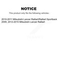 thumbnail image 2 of TEC Front Rear Ceramic Brake Pads Kit for Car Mitsubishi Lancer KTC-100340, 2 of 10