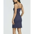 thumbnail image 6 of Real Essentials 3 Pack: Womens Spaghetti Strap Tank Ribbed Mini Dress with Built-in Bra Summer Sundress Casual Lounge Dresses, 6 of 7