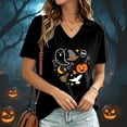 thumbnail image 2 of Women's T Shirt Short Sleeve Top Daily Tunic Blouse Graphic Blouse Casual Basic Tee, 2 of 5
