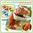 thumbnail image 6 of Dinosaur Water , Small Cartoon Squirt Toy Blaster for Summer Outdoor Fun, Pool Party Favor, Beach Games, and Backyard Water/Fights, Orange, 6 of 6