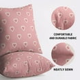 thumbnail image 5 of Valentines Day Pillow Covers 20X20 Set of 2, Pink Valentine''s Print Decorative Throw Pillow Covers Outdoor Farmhouse Holiday Anniversary Wedding Decorations Cushion Case Couch Sofa Bed Decor, 5 of 5