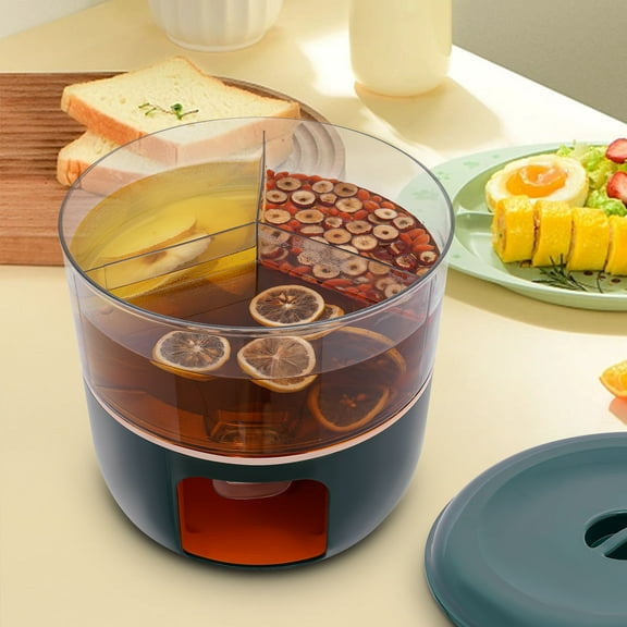 Wildnix Rotatable Beverage Dispenser, 6L Capacity, Stylish Green Drink Dispenser with Cup, Convenient for Sharing and Serving Drinks