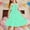 Mint Green, variant on FAHXNVB Girls Sleeveless Dress Kids Crewneck Button Tiered Swing A-Line Flowy Sundress Summer Fashion Casual Graphic Print Beach Dress Outfit 2-12 Years