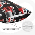 thumbnail image 3 of Lsque Fire and Rescue Truck Pattern Pillow Case – Soft & Cozy Throw Pillow Cover, Hypoallergenic Cushion Case for Sleeping Women with Envelope Closure-, 3 of 6