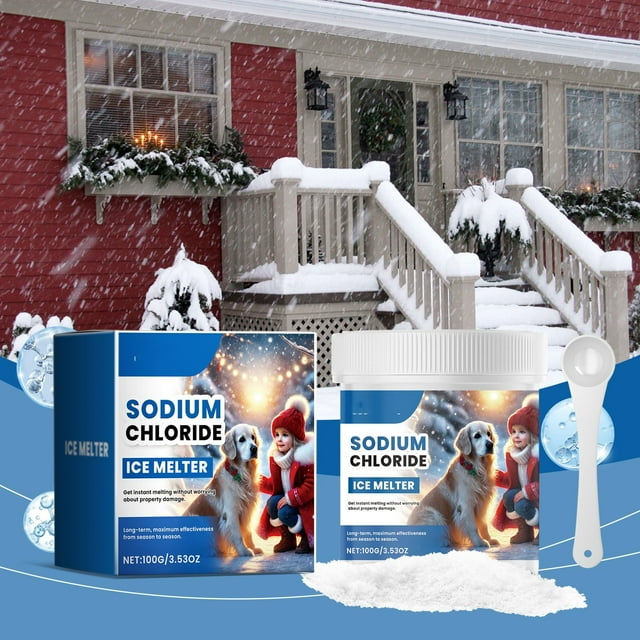 karymi Pet Safe Ice Melter for Driveways and Walkways 3 Pack with Scoops Non Corrosive Formula Efficient Snow Removal Chloride Free Environmentally Friendly Mens Gifts