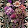 thumbnail image 2 of The Blossom Wonderland - Intricate Flower Canvas Wall Art, 2 of 2