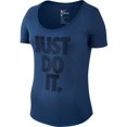 thumbnail image 1 of Nike SCP Paper Just Do It MRG Women's T-Shirt Navy Blue/White 803954-423, 1 of 2