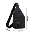 thumbnail image 3 of Clearance Under $5 Boovnll Sling Bag for Men Women, Large Capacity Portable Fashion Canvas Crossbody Bag, Multipurpose Chest Bag for Hiking, Camping, Trip, Travel, Backpack, Sling Bag, 3 of 6