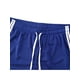 thumbnail image 5 of Pantalones cortos deportivos de malla transpirables de verano para hombre, con cordón ajustable, cintura elástica, rayas laterales, informales, para correr, fitness, ropa de playa, 5 of 6
