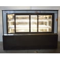 thumbnail image 1 of INTSUPERMAI Commercial 47" Countertop Glass Refrigerated Cake Showcase Bekery Display Cabinet Pie Refrigerator Tabletop Right Angle Front Door 220V Yellow Light, 1 of 3
