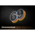 thumbnail image 2 of Glowneon Number 69 Neon Sign, Number 69 Led Light, 3D Font Numbers, Custom Number Led, 2 of 4