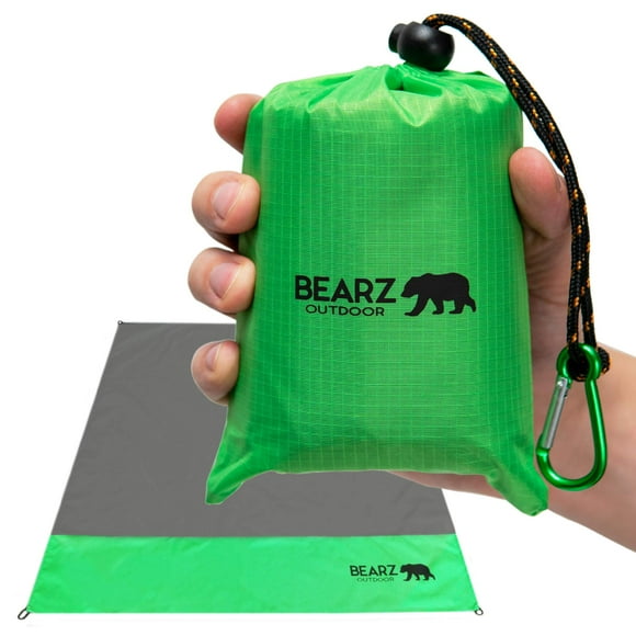 Manta de bolsillo BEARZ para exteriores, impermeable, plegable, 140 x 152 cm