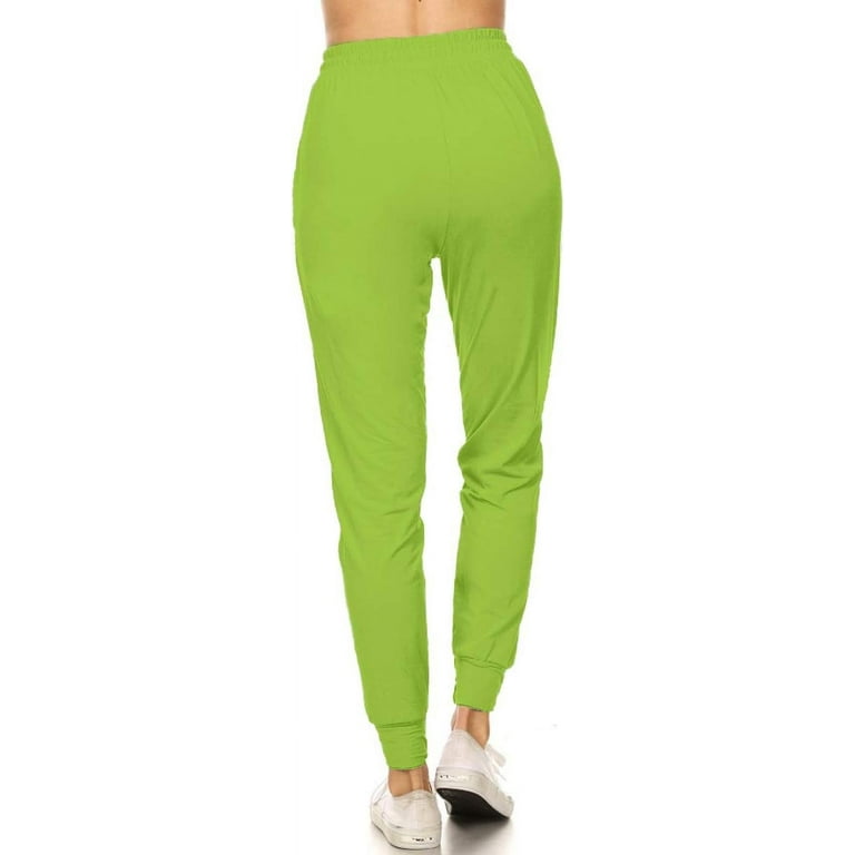 Leggings Depot Women s Relaxed fit Jogger Track Cuff Sweatpants with Pockets for Yoga Workout Walmart