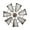 Double Circles, variant on deevoka Iron Windmill Wall Art Artwork Fashionable Creative Home Decoration Hanging Ornament for Wedding Farmhouse Gallery Exhibition Double Circles