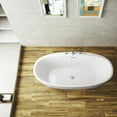 thumbnail image 4 of Vinnova Everly 59" x 31.5" Acrylic Freestanding Soaking Bathtub in White, 4 of 4
