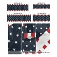 thumbnail image 4 of American Patriotic National Flag Curtain Valances for Kitchen Windows,Rod Pocket Short Valance Stars Blue Red and White Stripes Small Window Treatment for Living Room Bathroom Bedroom,54"x18"-1 Panel, 4 of 9
