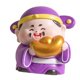 thumbnail image 2 of Figura de deidad china, artículo de decoración Feng Shui, escultura coleccionable de resina para el hogar. púrpura, 2 of 9