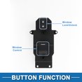 thumbnail image 3 of Interruptor de ventana eléctrica Unique Bargains No.35760TR0A21 para el lado del pasajero delantero del Honda CR-V 2012-2016 en negro, 3 of 7